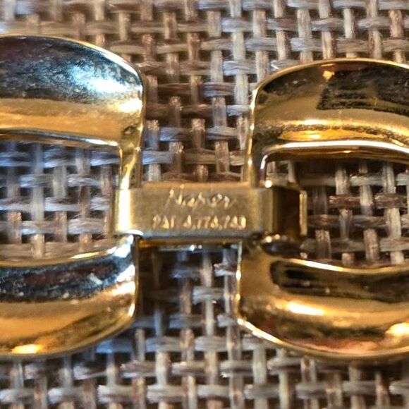 Vintage Napier Navy Blue Metal Chain Link Necklace - Picture 3 of 8